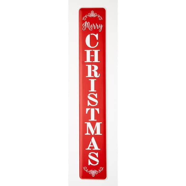 Unbranded 48 in. Holiday Wall Metal Merry Christmas Sign