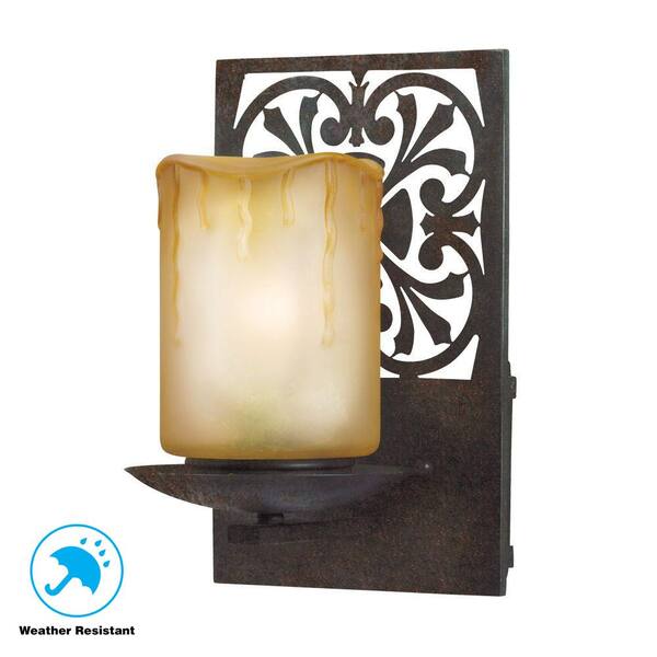 World Imports Adelaide Collection Bronze Outdoor Wall-Mount Sconce