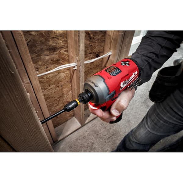 Milwaukee - M12 FUEL SURGE 12V Lithium-Ion Brushless Cordless 1/4 in. Hex Impact Driver Compact Kit with 2.0 Ah Battery