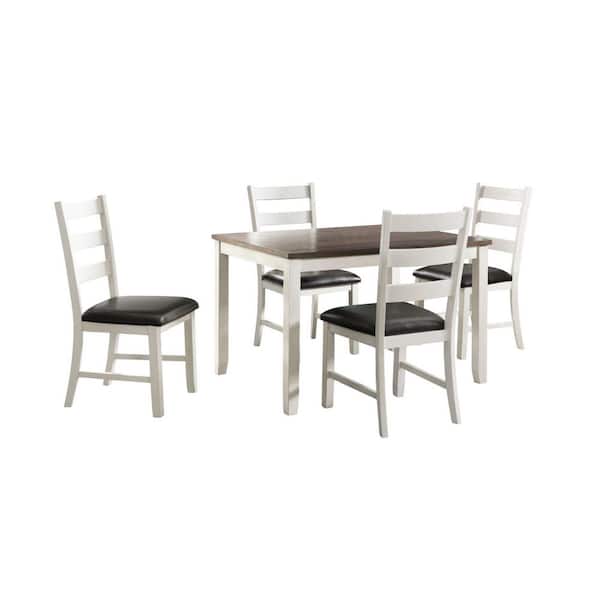 Kona Brown 5-Piece Dining Set-Table and 4-Chairs