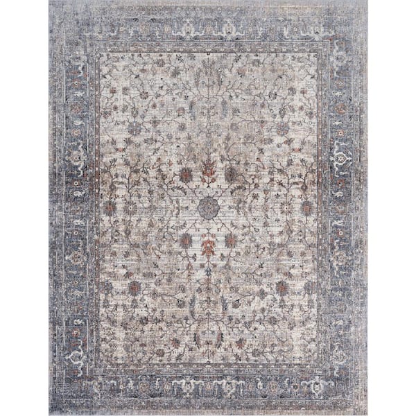 KALATY Sonoma Beige/Grey 7 ft. 6 in. x 9 ft. 6 in. Area Rug