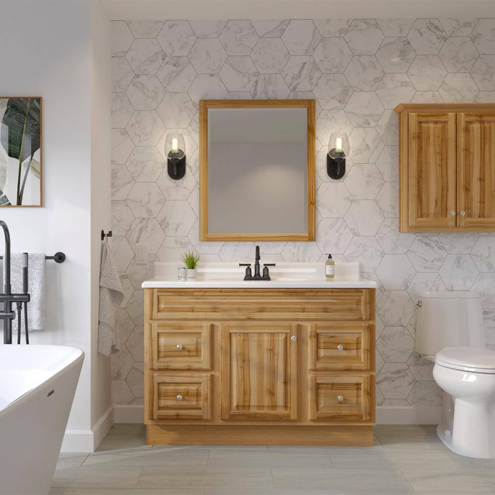 Glacier Bay Hampton 48 in. W x 21 in. D x 33.5 in. H Bathroom Vanity