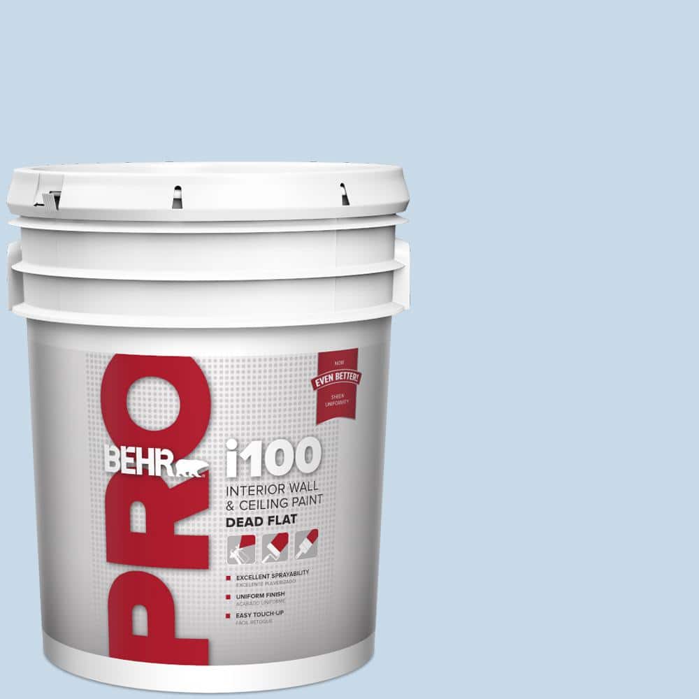 BEHR PRO 5 gal. #MQ3-24 Celestial Light Dead Flat Interior Paint PR10505 -  The Home Depot, image size:1000x1000