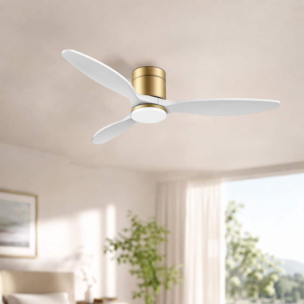 52 in. Smart Outdoor Indoor Flush mount Ceiling Fans with Lights Remote, Alexa Google Voice App, Quiet DC Motor price history on PriceWatchPro