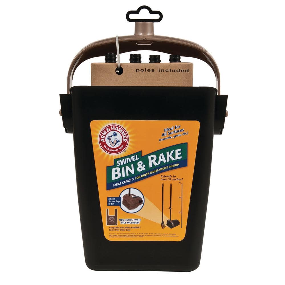 Swivel Bin and Rake