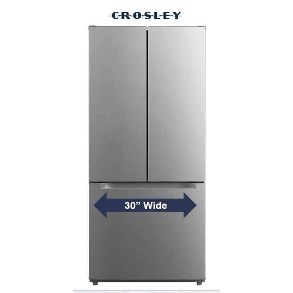 Crosley 30 in. 18.4 cu. ft. French Door with Pocket Handle Design