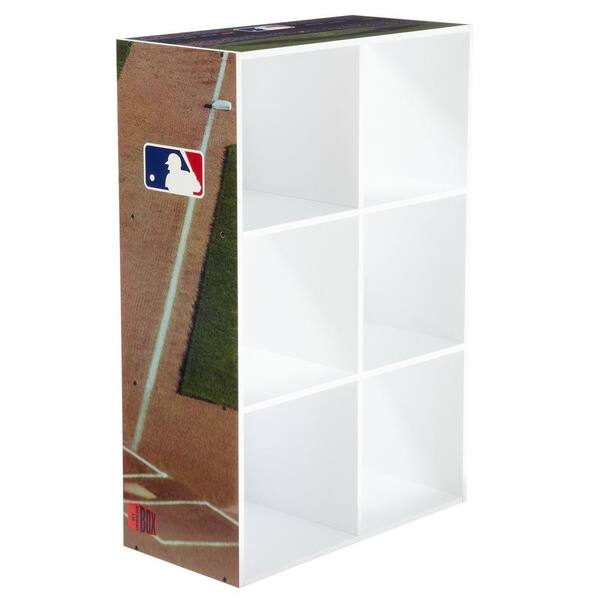 MyOwnersBox MLB Cubeits 24 in. x 36 in. White 6-Cube Organizer