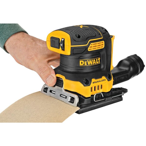 DEWALT - 20V MAX XR Cordless Brushless 1/4 Sheet Variable Speed Sander and 20V 2.0Ah Lithium-Ion Battery and Charger
