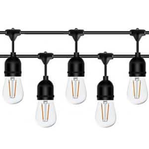 30-Light 96 ft. Indoor/Outdoor Plug-In Integrated LED Edison String Light