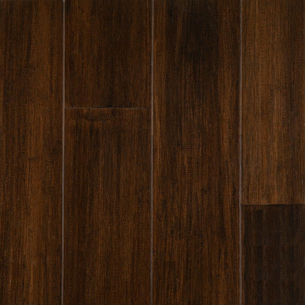 OptiWood Take Home Sample - 5.12 in. W Cognac Waterproof Engineered Bamboo Flooring -  611008-S