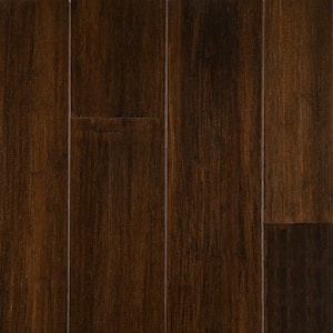 Cognac 1/4 in. T x 5.1 in. W Hand Scraped Engineered Bamboo Flooring (11.6 sqft/case)