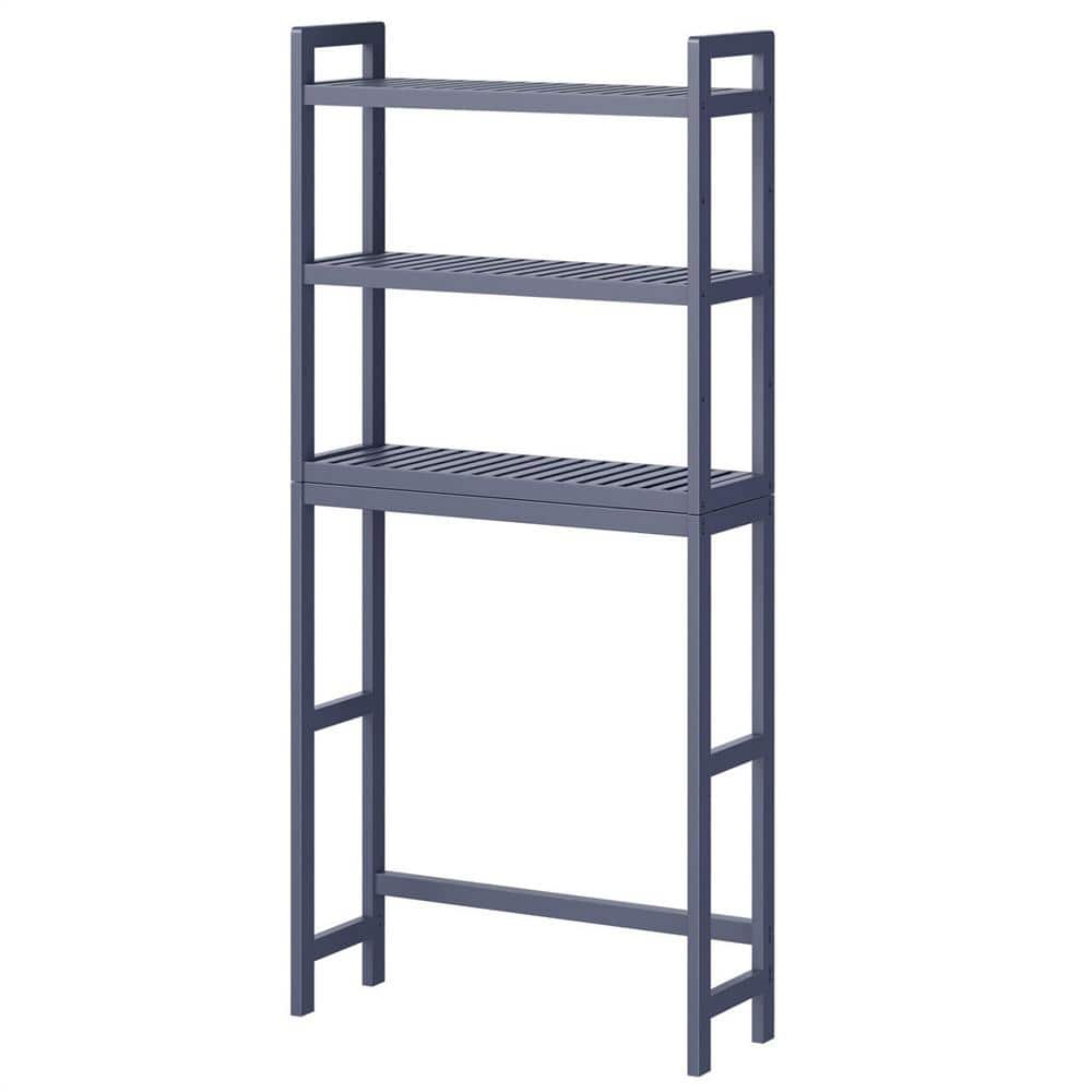 24.8 in. W x 64.2 in. H x 10.2 in. D Bamboo 3-Tier Bathroom Over-the-Toilet