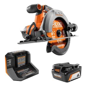 18V Cordless 6-1/2-in. Circular Saw Kit with 4.0 Ah Battery and Charger