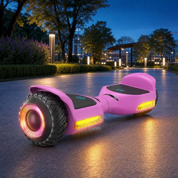 Numhew 2-Wheel Off Road Electric Self Balancing Scooter in Pink