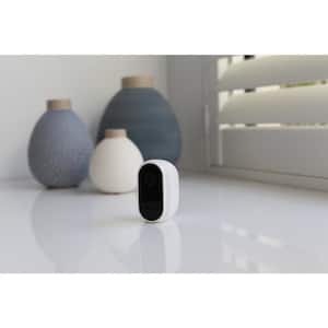 Refurbished Wire-Free Cam Battery Wireless Indoor/Outdoor Standard Security Camera with Face Recognition, White (2-Pack)
