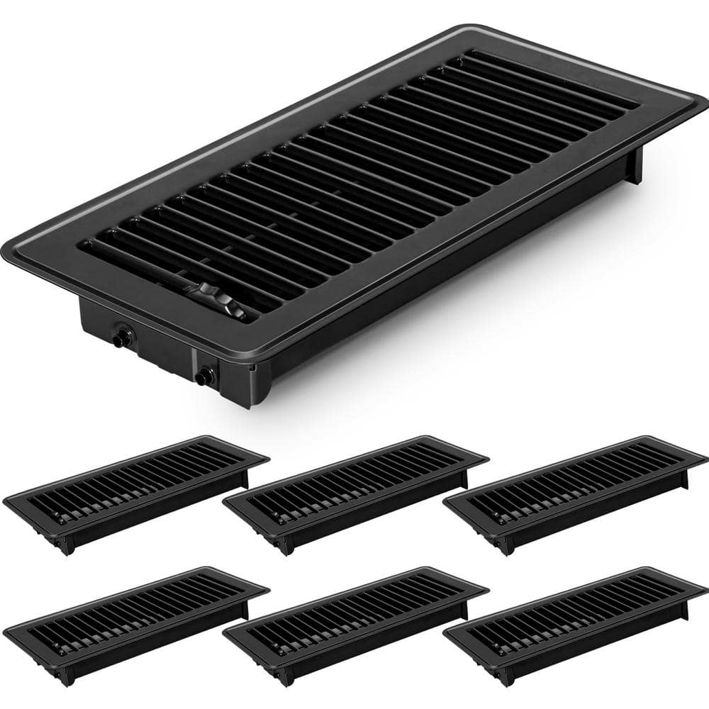 4 in. x 10 in. Aluminum Floor Vents, Floor Air Vent Covers for Home Floor W