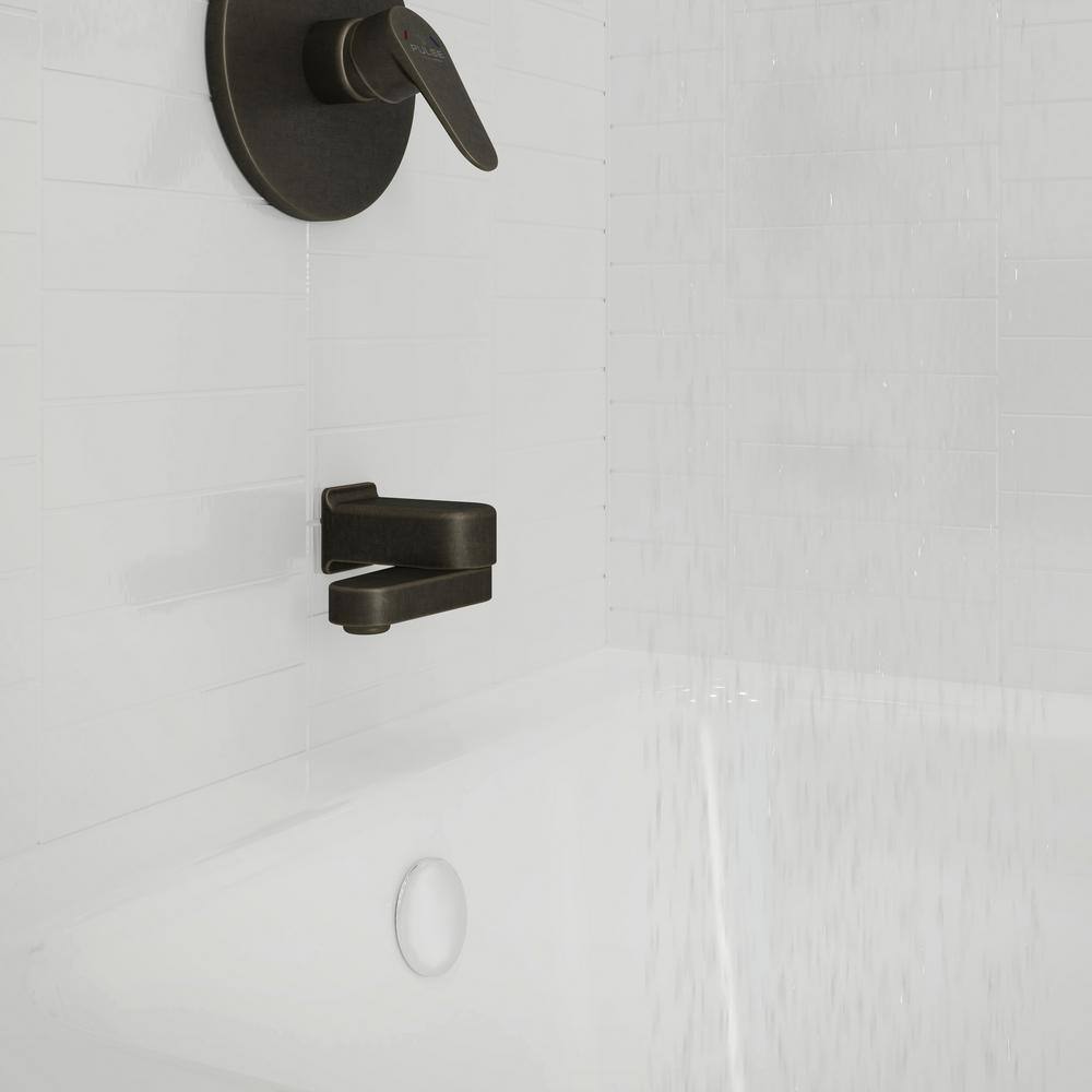 Oil Rubbed Bronze Fold Away Tub Spout with Diverter