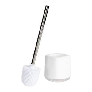 Luxury Toilet Brush and Holder in White