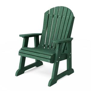 Heritage Turf Green Plastic Outdoor High Fan Back Chair