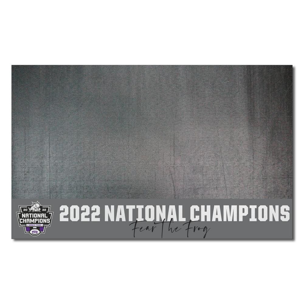 FANMATS TCU 2022-23 National Champions 42 In. Vinyl Grill Mat 38450 ...