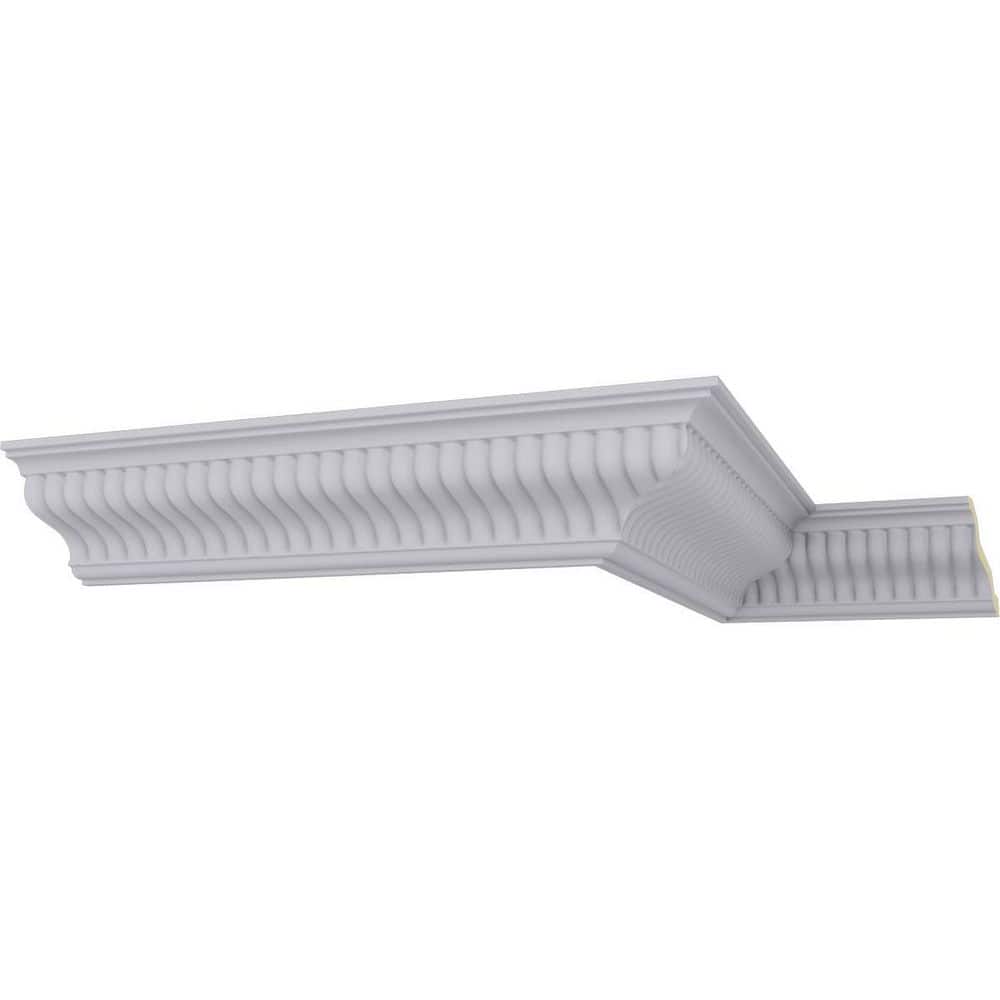 SAMPLE - 5-3/8 in. x 12 in. x 4-5/8 in. Polyurethane Carrillo Medium Crown Moulding price history on PriceWatchPro
