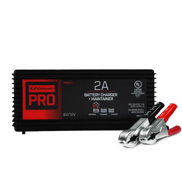 Schumacher Electric Automotive 6 Volt and 12 Volt 2 Amp Battery Charger and Maintainer with Auto Voltage Detection