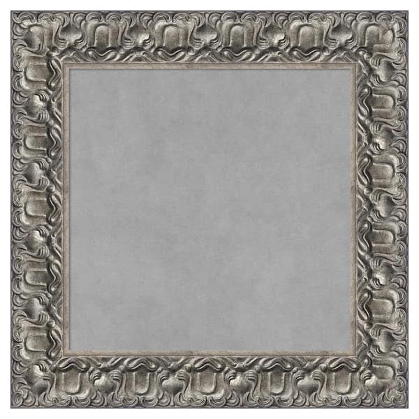 Amanti Art Silver Luxor 22 in. x 22 in Framed Magnetic Board