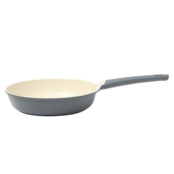 Oster Rooney 12 in. Ceramic Nonstick Cast Aluminum Frying Pan in Grey