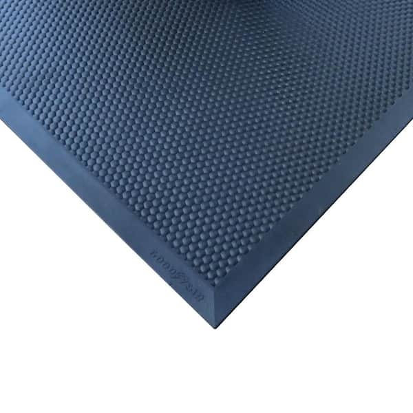 Medium blue double-sided African plastic mat