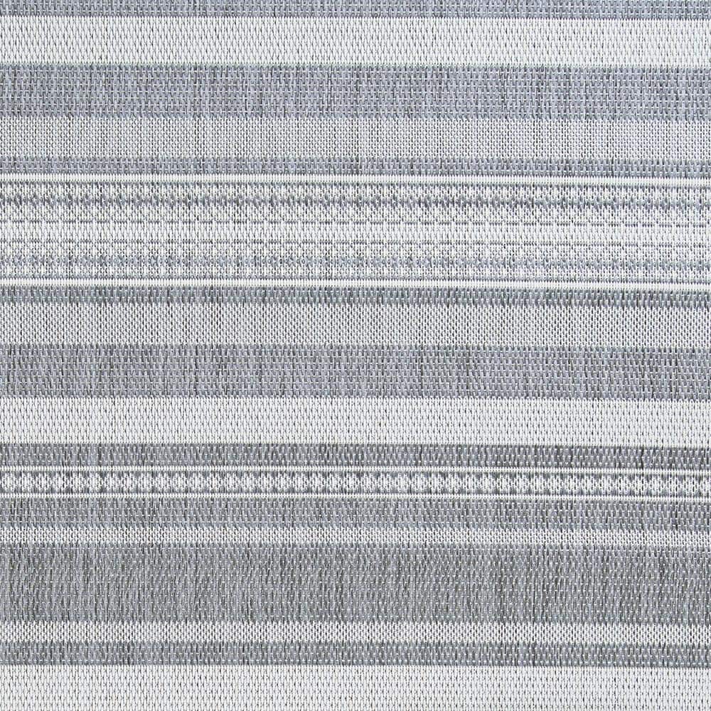 Champagne Grey Flat Woven Synthetic Rectangular Area Rug 6' x 9'