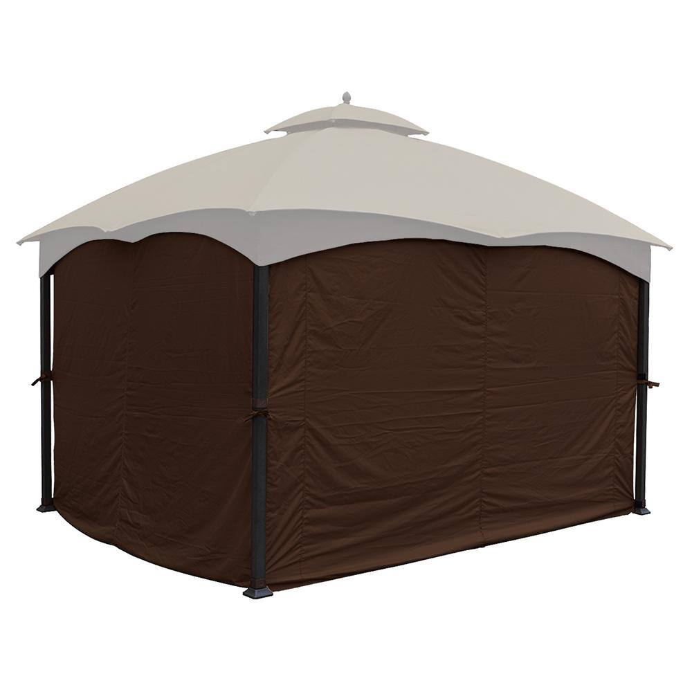 10 ft. x 12 ft. Brown Universal Privacy Curtain for Gazebo (4-Sides Curtain Only) price history on PriceWatchPro
