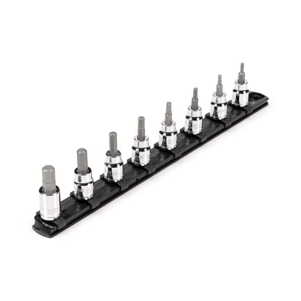 3/8 in. Drive Hex Bit Socket Set, 8-Piece (1/8-3/8 in) with Rail price history on PriceWatchPro