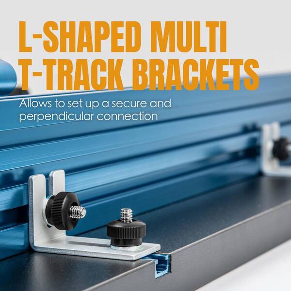 POWERTEC Router Table Fence System With Coping Sled - 24" Long, 3-3/8" Tall For Precision Woodworking