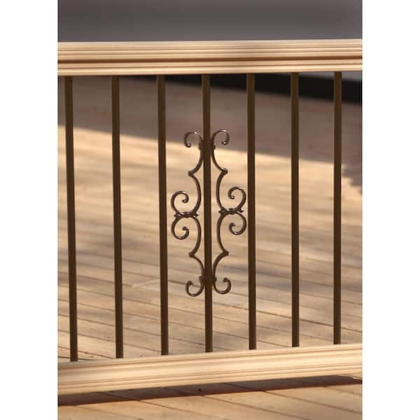 3/4 in. x 26 in. Bronze Aluminum Round Baluster (15-Pack)