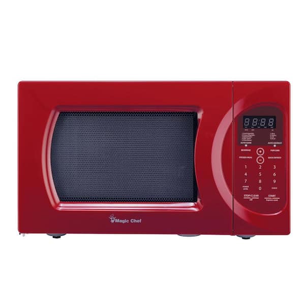 Magic Chef 0.9 cu. ft. Countertop Microwave, Red