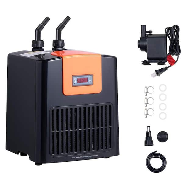 1/10 HP Aquarium Water Chiller for 52 Gal. Tanks, Quiet Compressor, Temp Control for Hydroponics, Fish Tanks