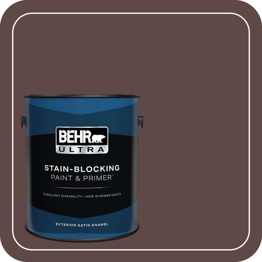 BEHR ULTRA 1 gal. #710B-7 Rich Mahogany Satin Enamel Exterior