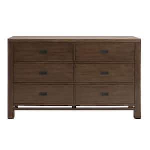 Calden Smoke Brown Wood Dresser (36 in. H x 60 in. W x 20 in. D)