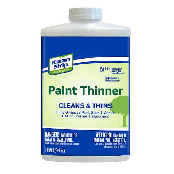 Klean-Strip Green 1 qt. Paint Thinner - Eco Friendly QKKP752 - The Home  Depot
