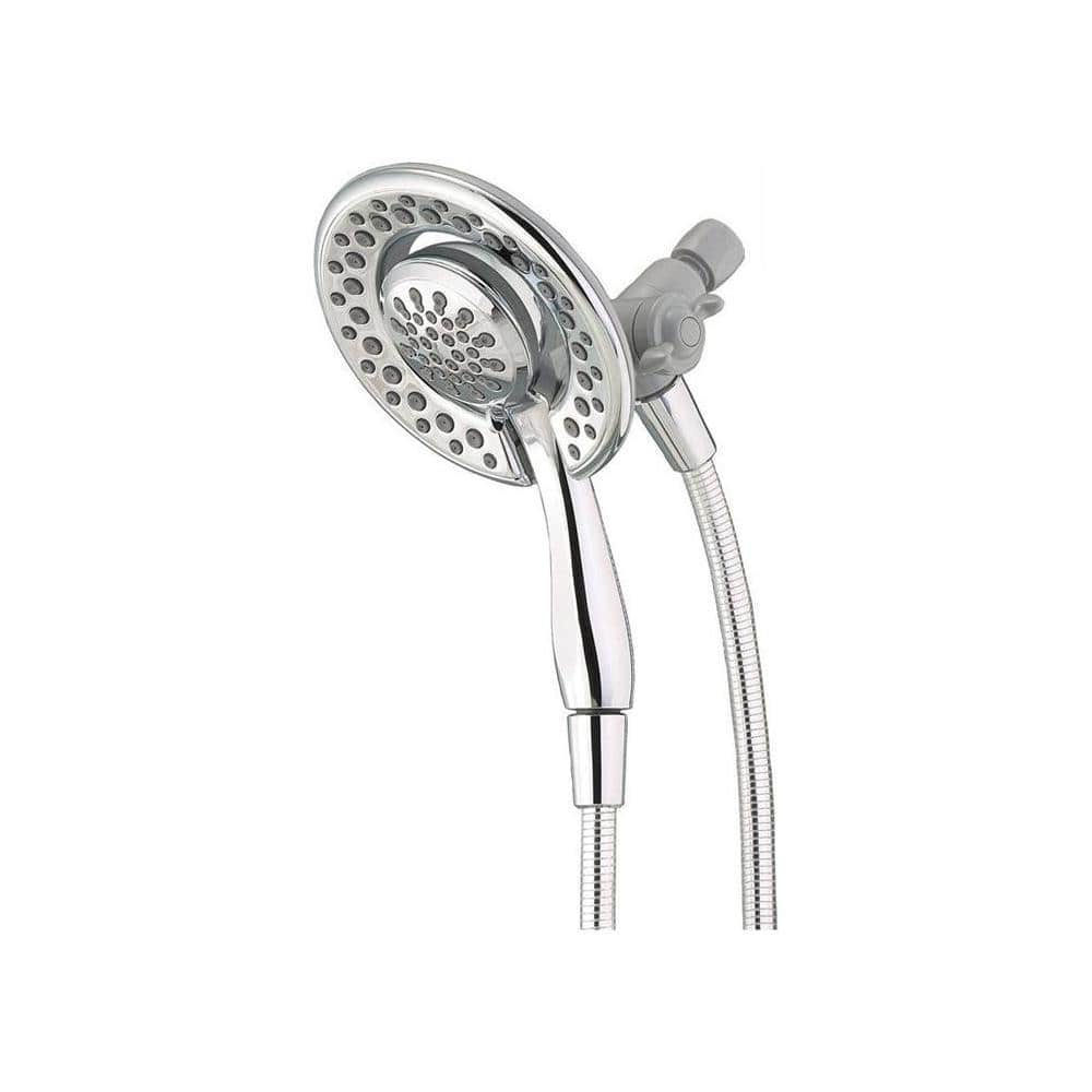 Delta In2ition 4-Spray Patterns 1.75 GPM 6.13 in. Wall Mount Dual Shower  Heads in Chrome 75486C The Home Depot