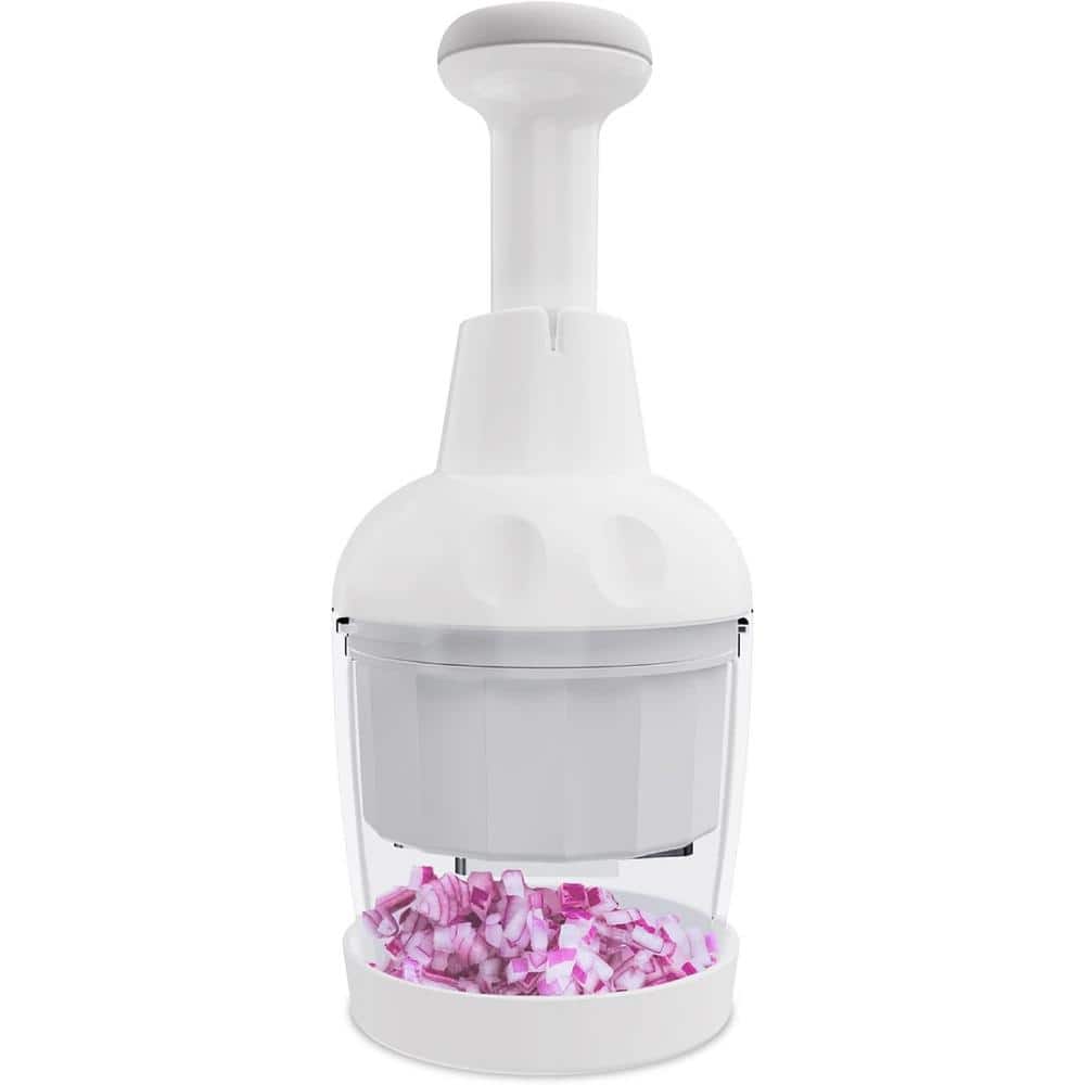 White Food Chopper Dishwasher-Safe