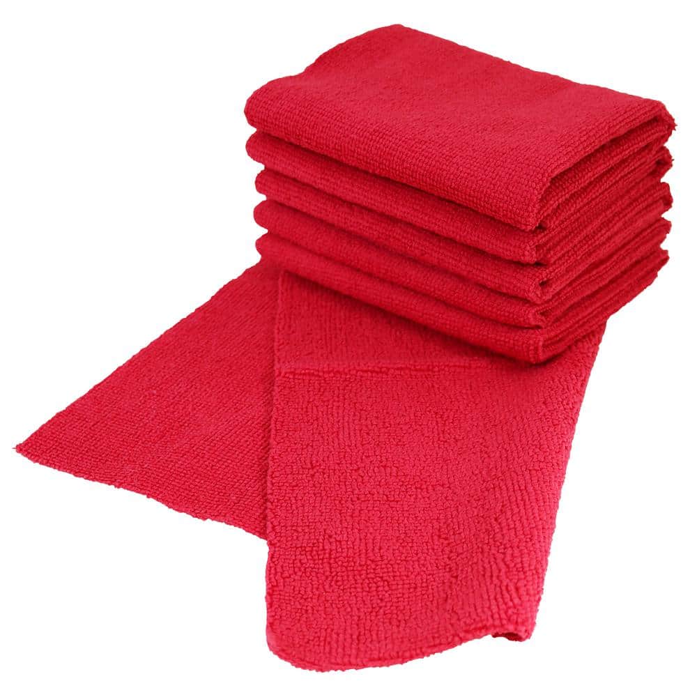 Bait Towel 6 Pack Fishing Towels with Clip for Fishing, Plush Microfiber  nap Fabric, 16x16, The Original Bait Towel Multi-Pack (Navy-RED)