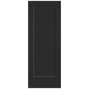 30 in. x 80 in. 1-Panel Lincoln Park Single Bore Solid Core Jet Black Molded Composite Interior Door Slab