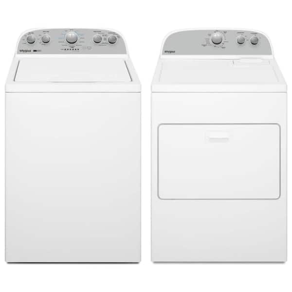 3.8-3.9 cu. ft. White Top Load Washer with Removable Agitator and 7.0 cu. ft. White Dryer Combo
