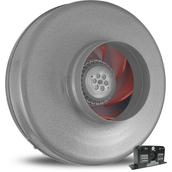Vortex Powerfan 6 in. 497 CFM Inline Fan with Current Sensor