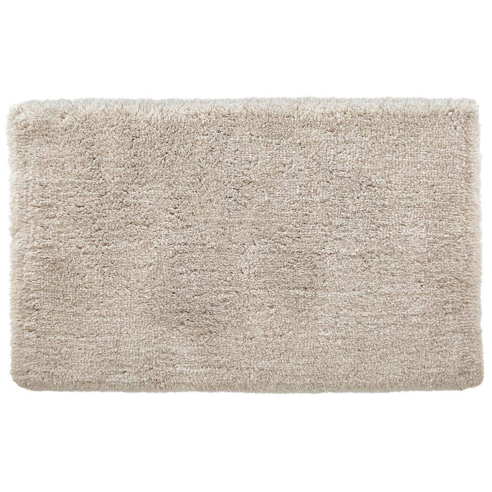 StyleWell Biscuit 17 in. x 25 in. Non-Skid Cotton Bath Rug HMT419 ...