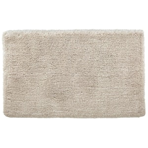 StyleWell Fawn Brown 19 in. x 34 in. Non-Skid Cotton Bath Rug