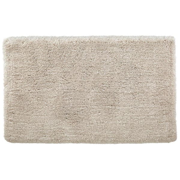 StyleWell Biscuit 17 in. x 25 in. Non-Skid Cotton Bath Rug