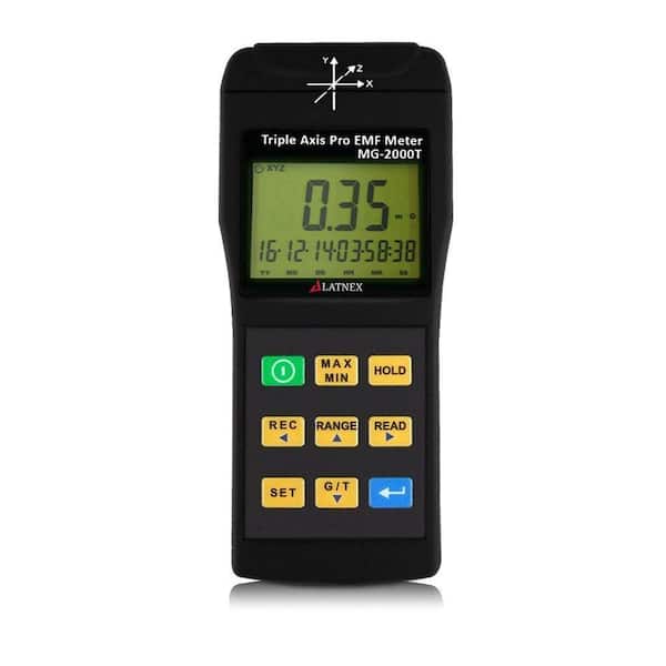 LATNEX MG-2000T Triple Axis Pro EMF Meter MG-2000T - The Home Depot