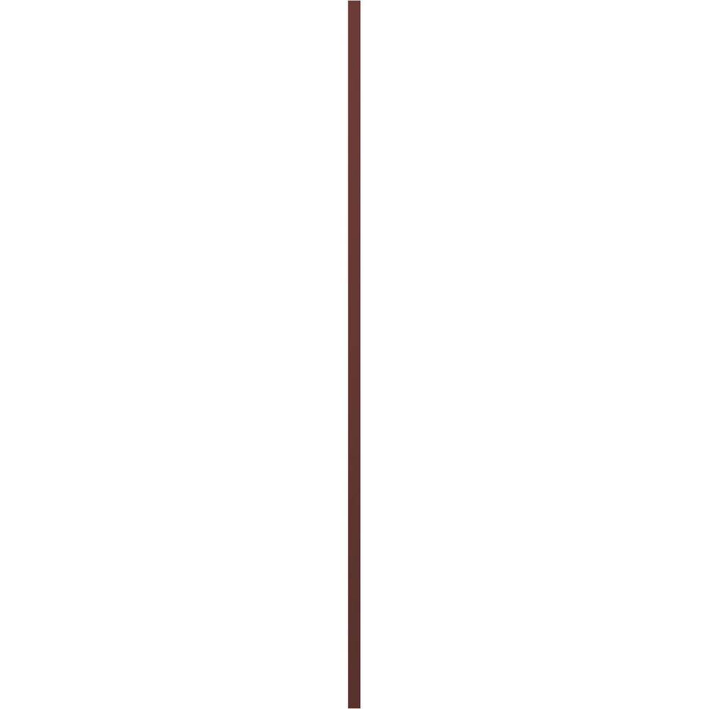 Burgundy Red Raised Panel Vinyl Decorative Shutters, 14.75" x 31"